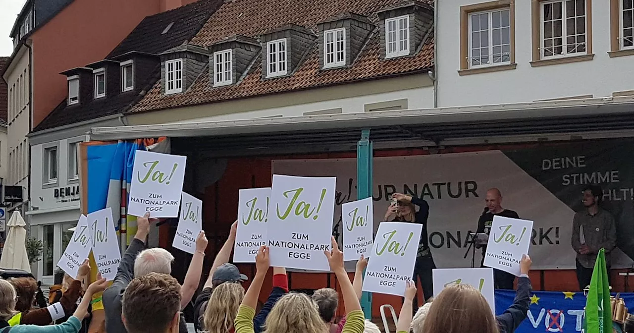 Klimastreik in Paderborn steht ganz im Zeichen der Nationalpark-Debatte