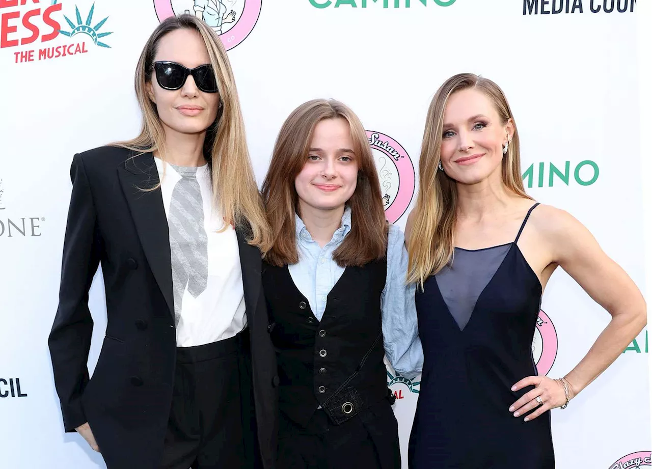 Angelina Jolie and Daughter Vivienne Support Friend Kristen Bell at Reefer Madness: The Musical Opening Night