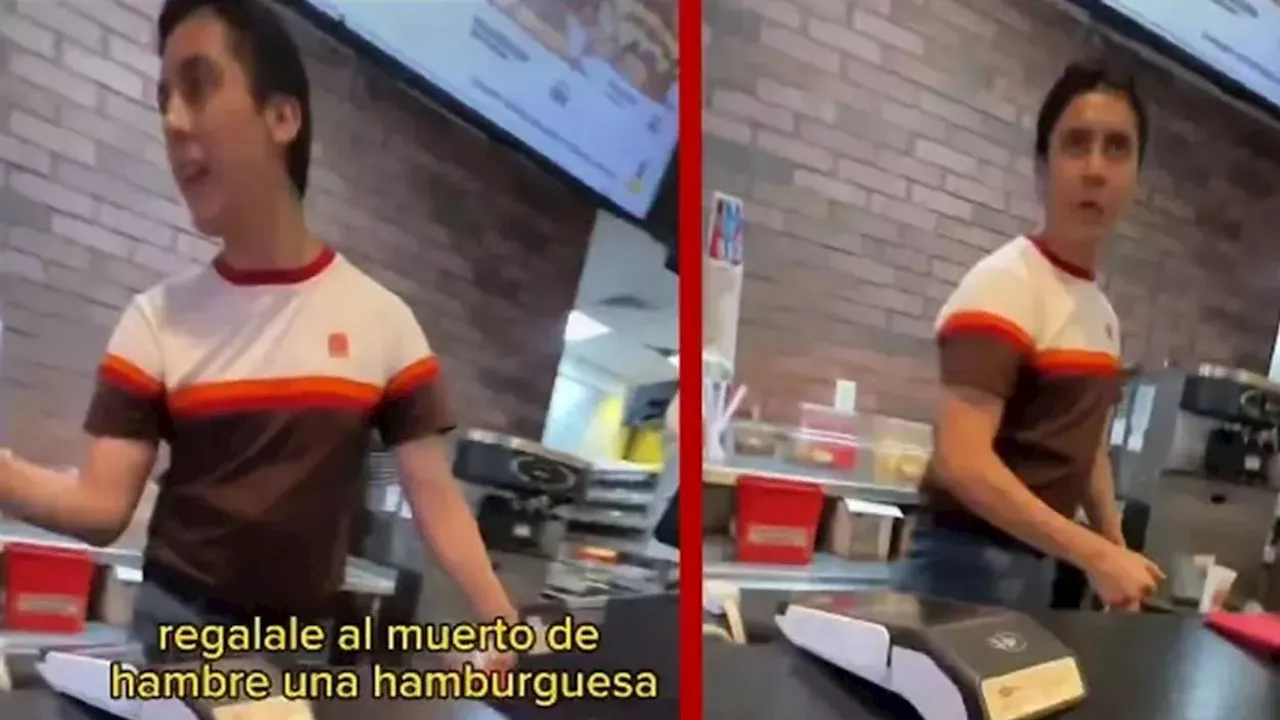 Video| Captan a gerente de Burguer King llamando “muerto de hambre“ a cliente por pedir promoción