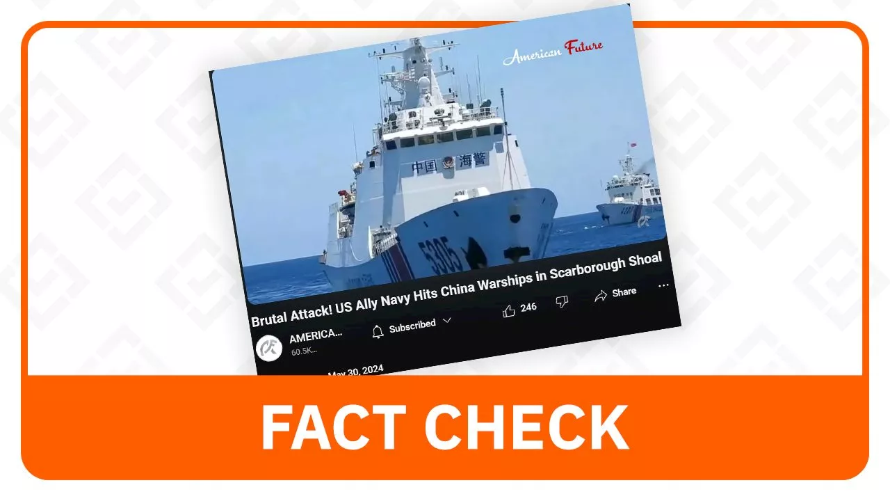 FACT CHECK: No US Navy attack on Chinese warships in Panatag Shoal