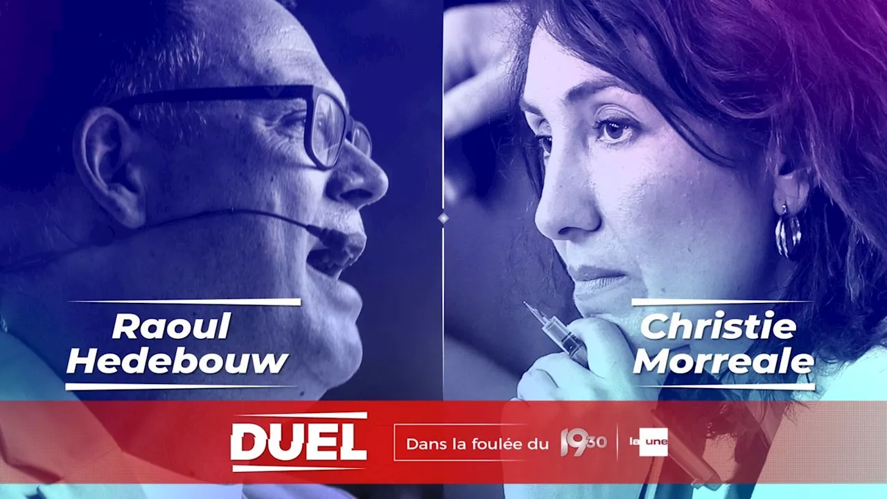 DUEL entre Christie Morreale (PS) et Raoul Hedebouw (PTB) : suivez le débat politique en direct