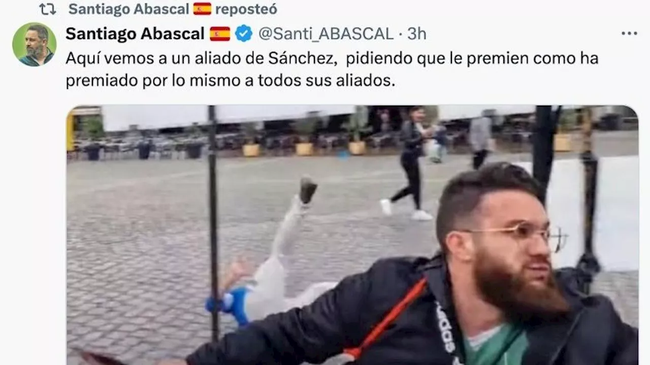 El PSOE estudia acciones legales contra Abascal por asegurar que el atacante de Mannheim es un 'aliado de Sánchez'