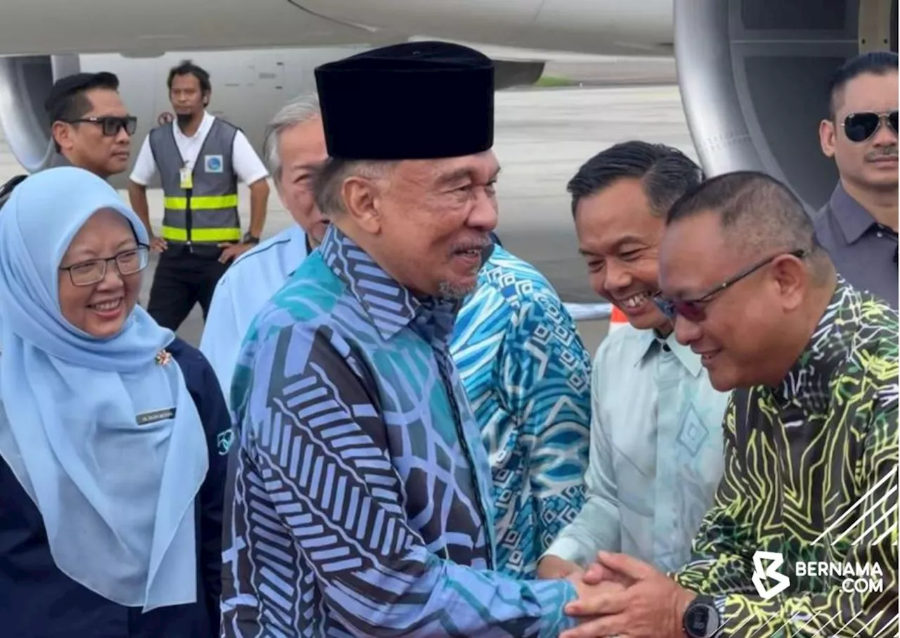 PM Anwar arrives in Labuan for half-day working visit