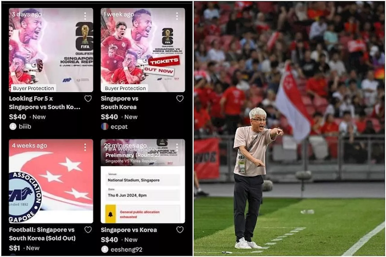 FAS warns of risks of buying S’pore-South Korea match tickets from unauthorised resellers