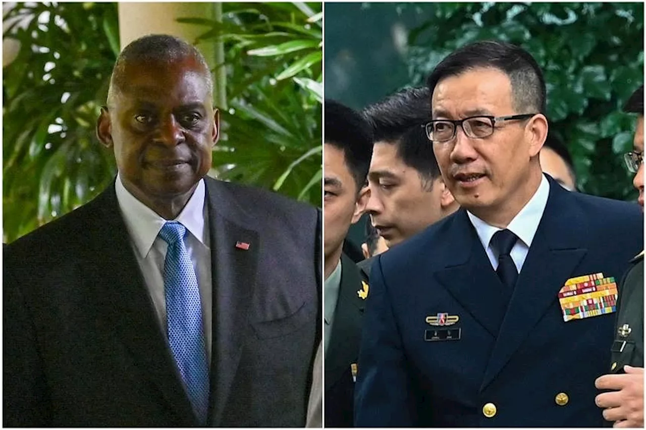 US, Chinese defence chiefs meet for the first time at Shangri-La Dialogue in Singapore