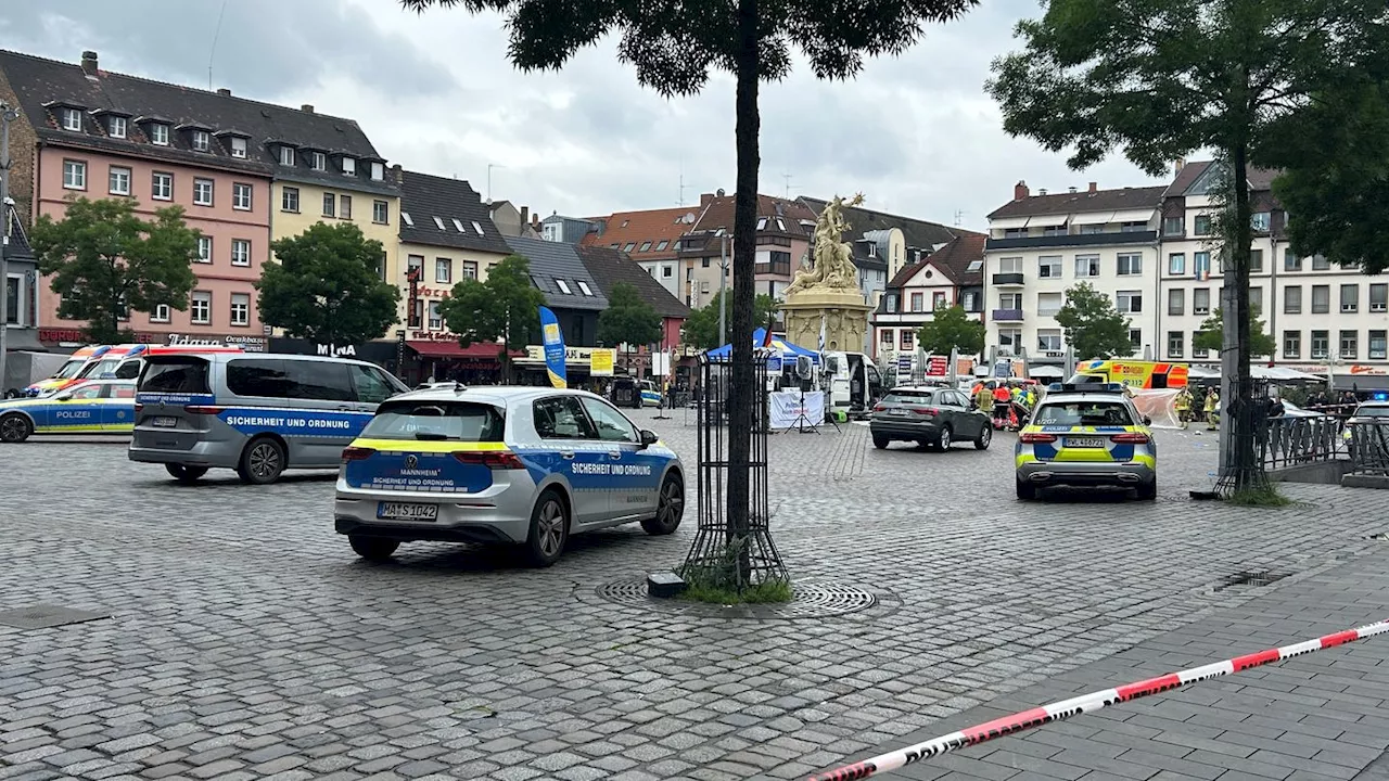 Messerangriff in Mannheim: Polizist lebensgefährlich verletzt