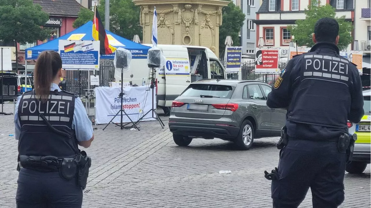 Messerangriff auf Mannheimer Marktplatz: Mann attackiert Islam-Kritiker – Polizei schießt Angreifer nieder