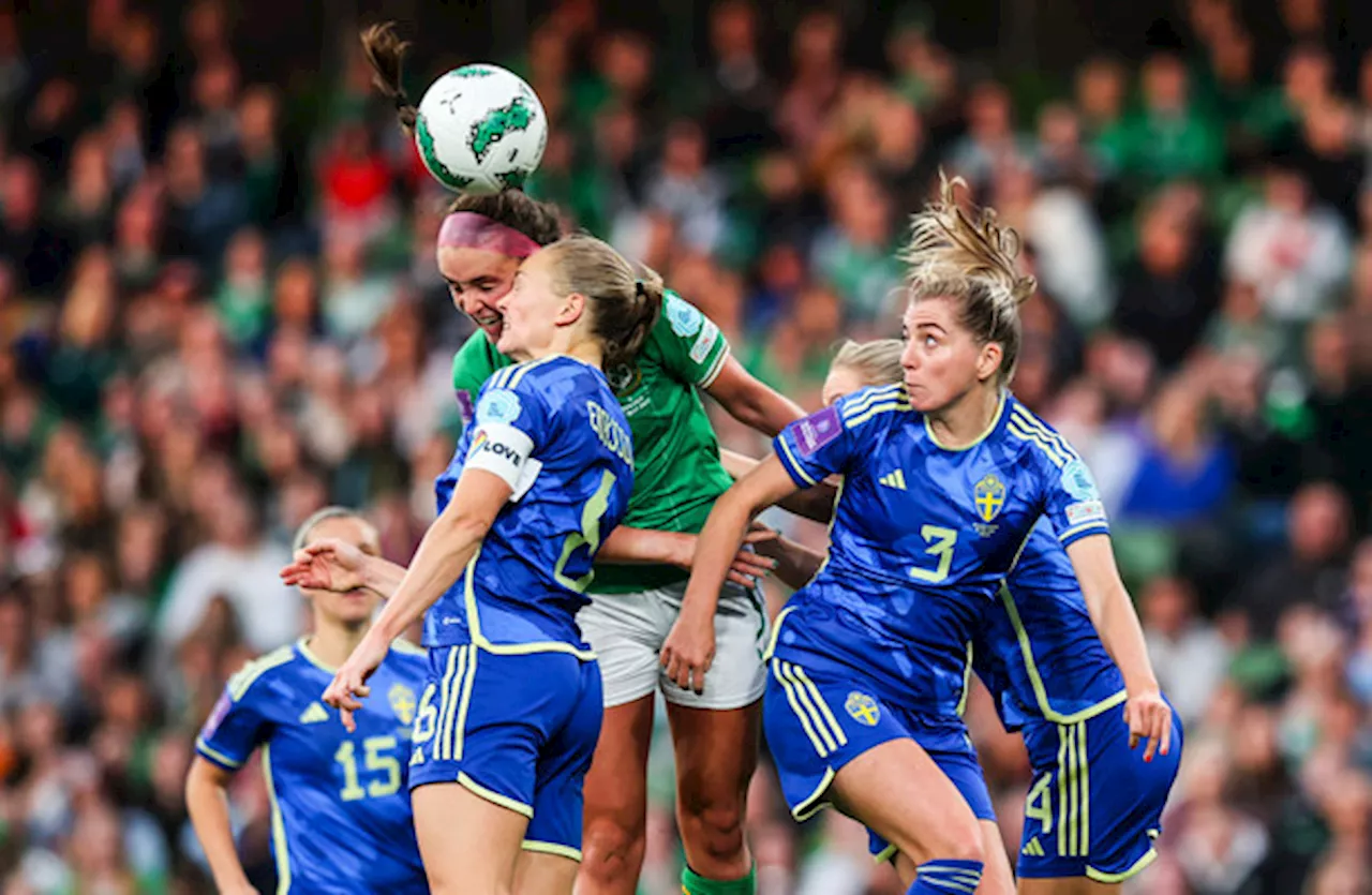 More Euro qualifier disappointment for Ireland as Sweden down Gleeson's side at Aviva