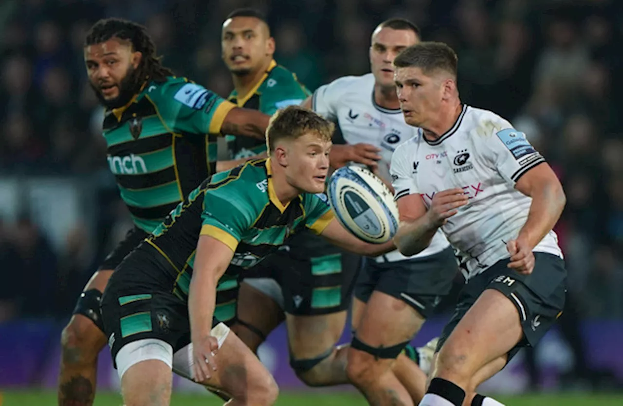 Owen Farrell signs off from Saracens career with narrow defeat at Northampton