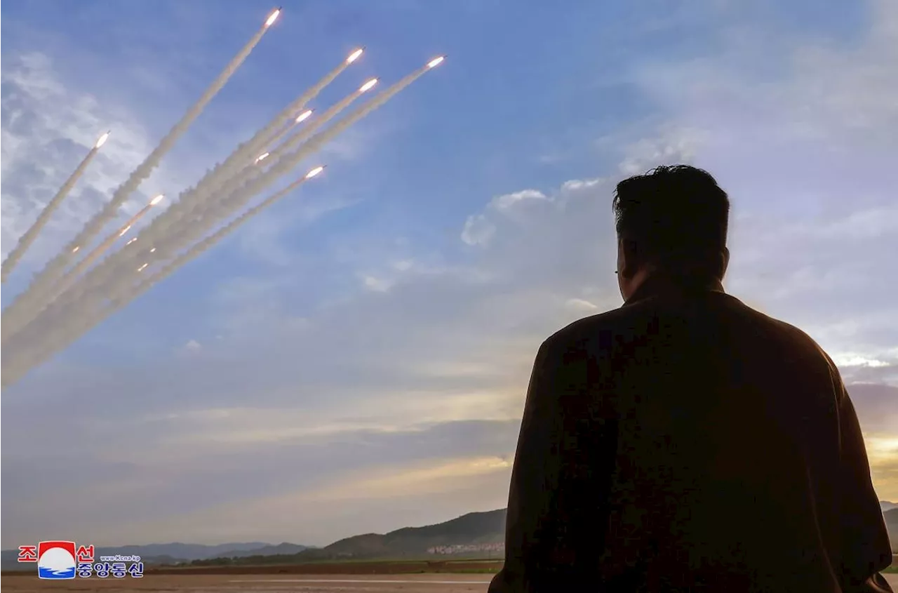 North Korea's Kim supervises rocket launcher test