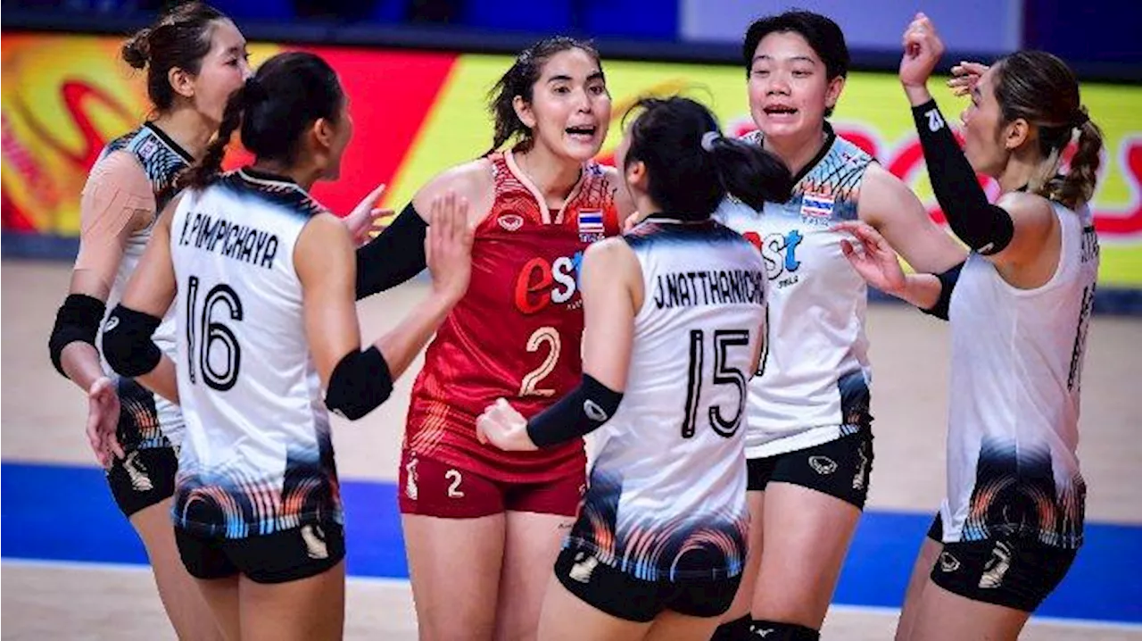 Hasil VNL 2024 Putri: Tim Sahabat Megawati Menyala, Thailand Lewati Poin Korea Selatan