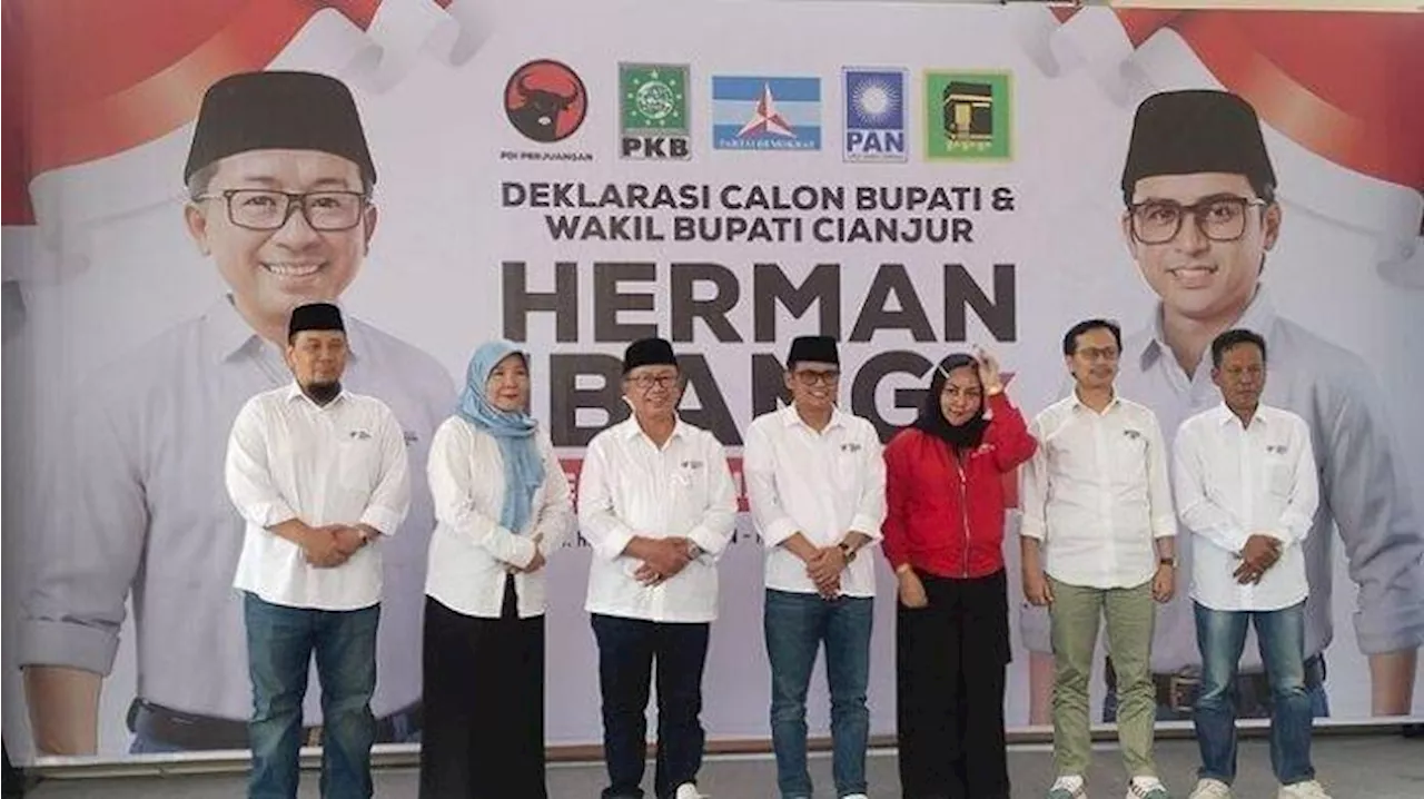 Resmi Diusung Lima Partai, Herman-Ibang Deklarasi Maju Pemilihan Bupati Cianjur