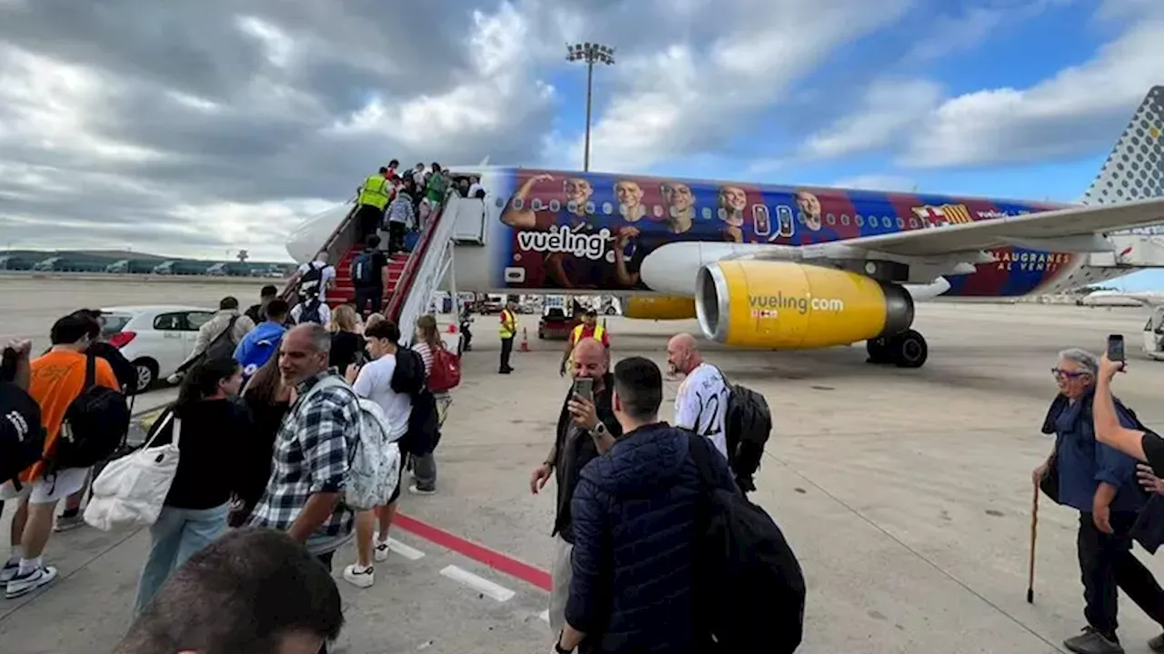 Épico troleo a fans del Real Madrid que viajan a Londres ¡en avión del Barça!