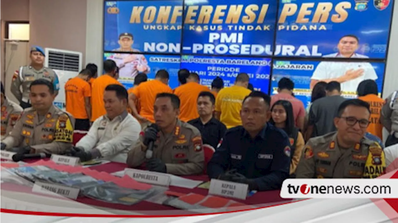 Detik-detik 24 Orang Perekrut PMI Ilegal Dibekuk Polresta Barelang, Polisi Ungkap Modusnya