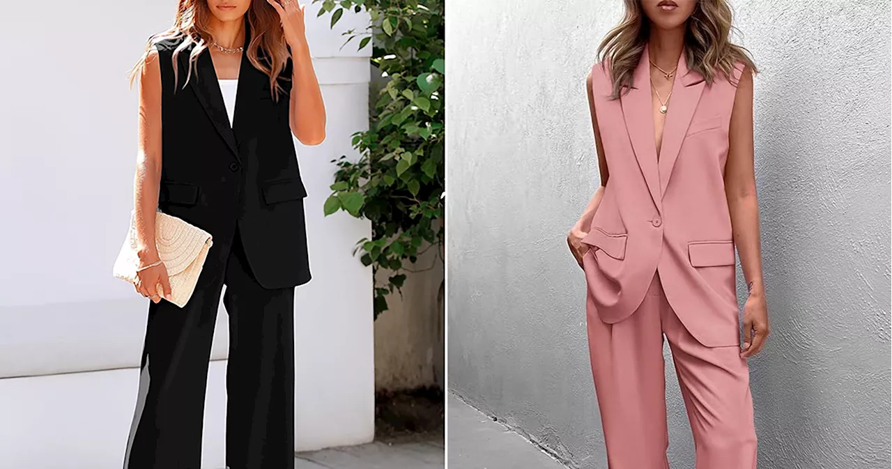 Go From the Office to Date Night Thanks to This Chic Suit Vest Set