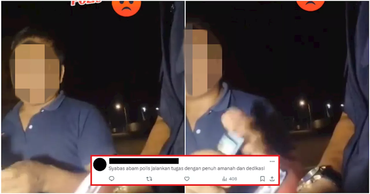  M’sians Praise PDRM Officer for Refusing to Take Bribe from a Foreigner!