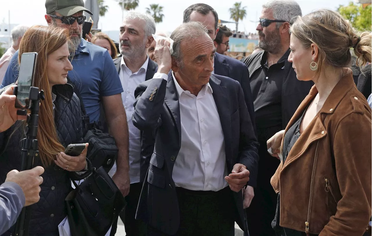 Européennes : Eric Zemmour visé par des jets d’œufs à Ajaccio