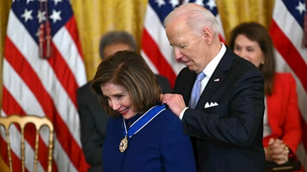 Biden gives Presidential Medal of Freedom to Nancy Pelosi, Michelle Yeoh and more