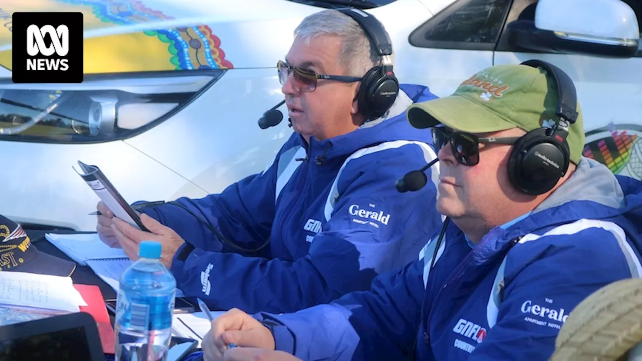 Glenn Barndon marks 40 years of commentating for WA's Great Northern Football League