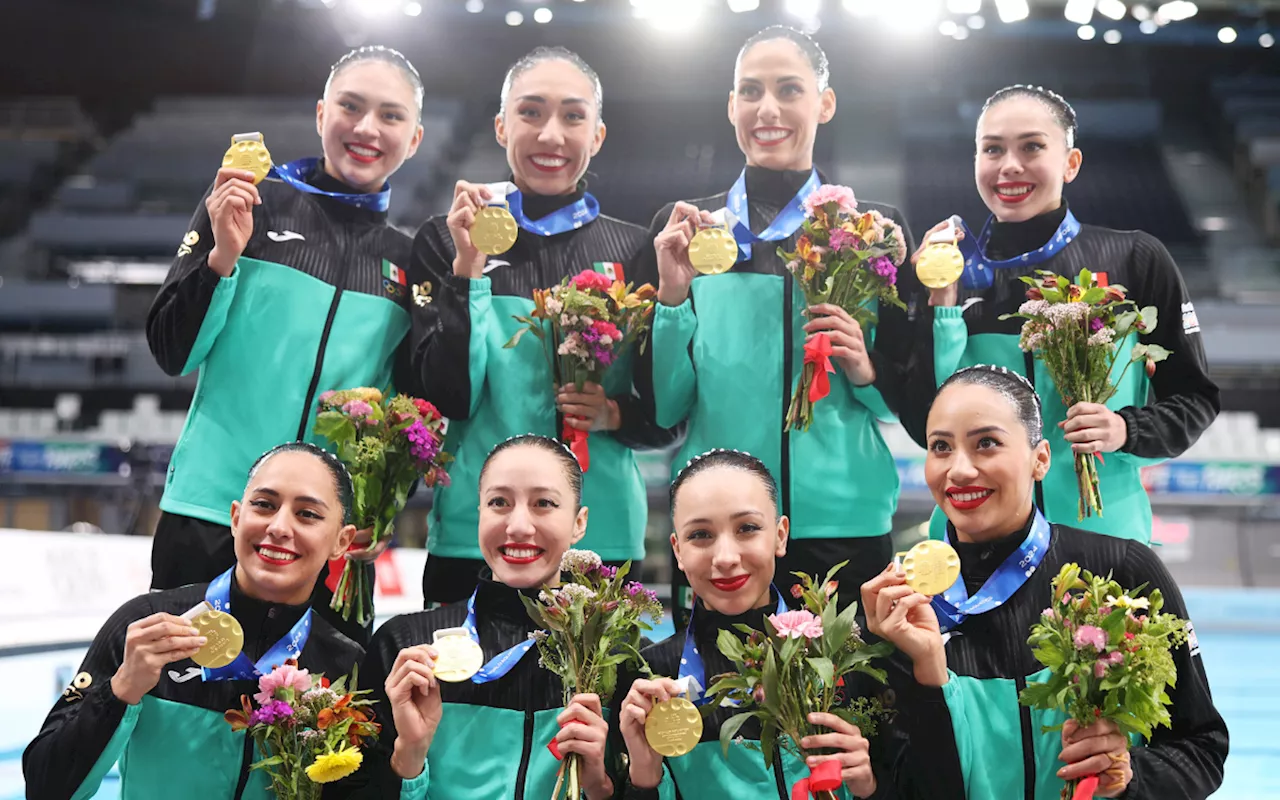 Sirenas mexicanas conquistan el oro en el Mundial de Natación Artística