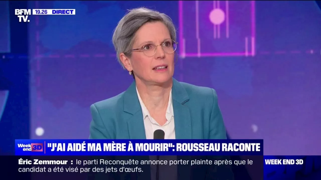 Aide à la fin de vie: 'Cette loi, elle permet d'humaniser la mort', affirme Sandrine Rousseau