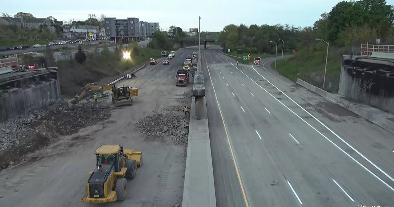 Northbound lanes of I-95 in Norwalk will reopen Saturday evening. How long will southbound lanes be closed?