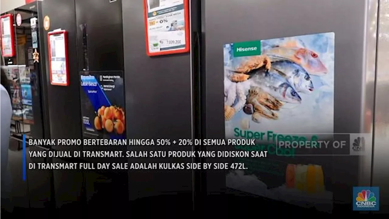 Cuma di Transmart Full Day Sale, Beli Kulkas Hemat Rp 2 Jutaan