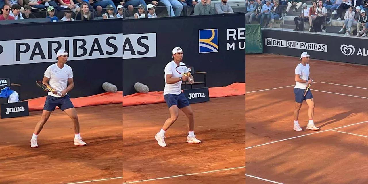 Nadal già da brividi al Foro Italico: duemila persone al Centrale per vederlo