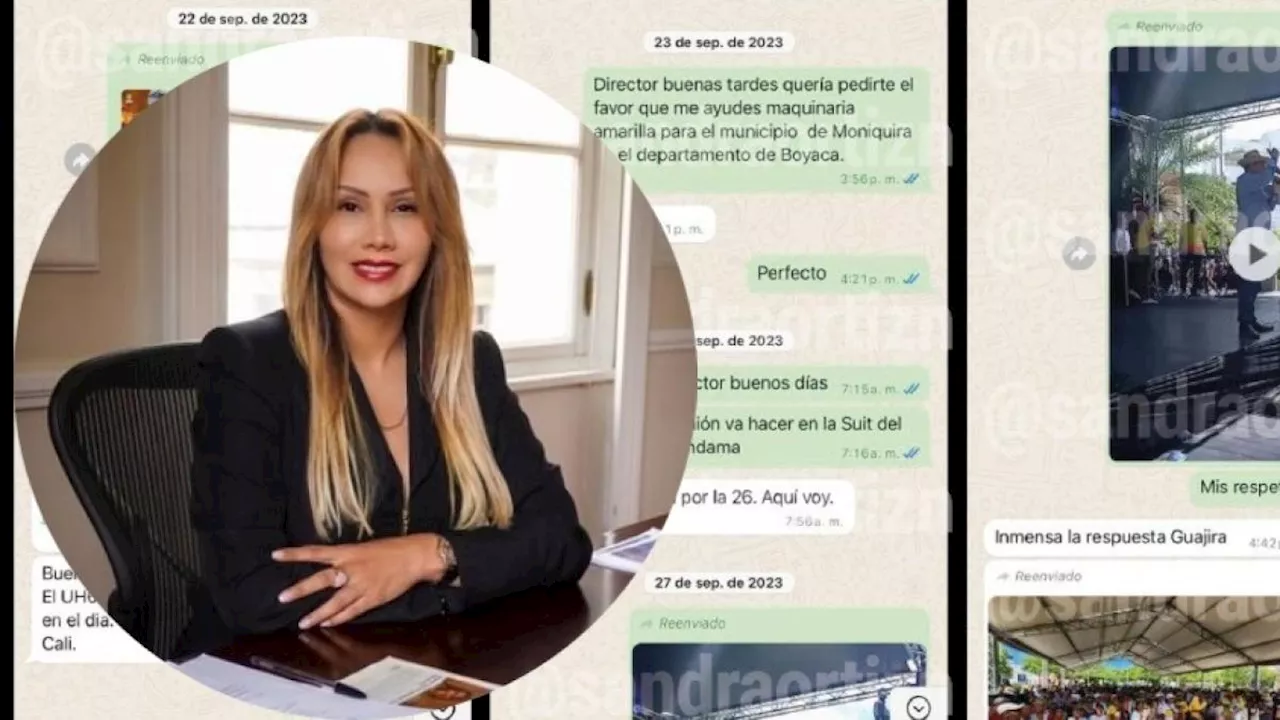 Sandra Ortiz publica los chats 'completos' con Olmedo López, exdirector de la UNGRD