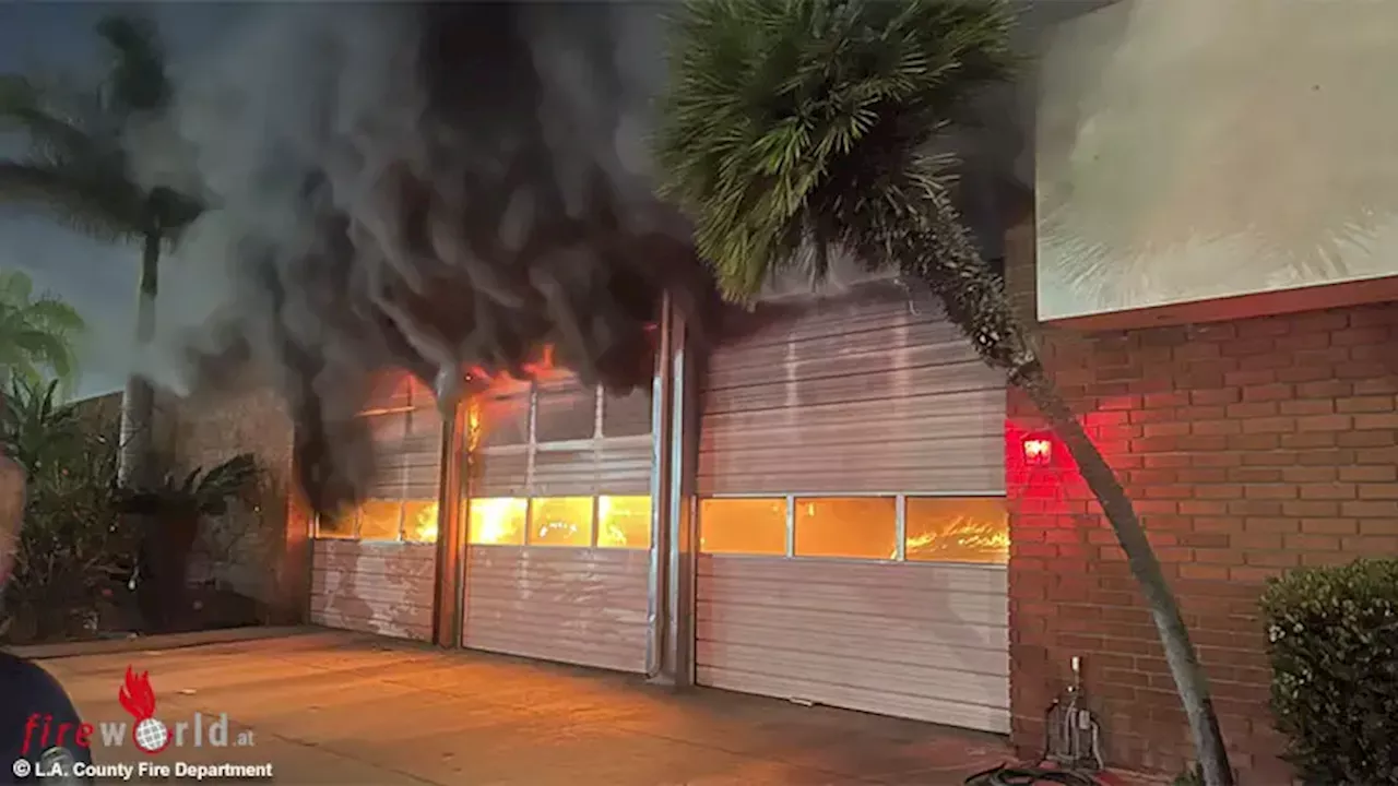 USA: Passant klopft in Los Angeles County bei Feuerwehr an: “Eure Wache brennt” → heftiger Schaden