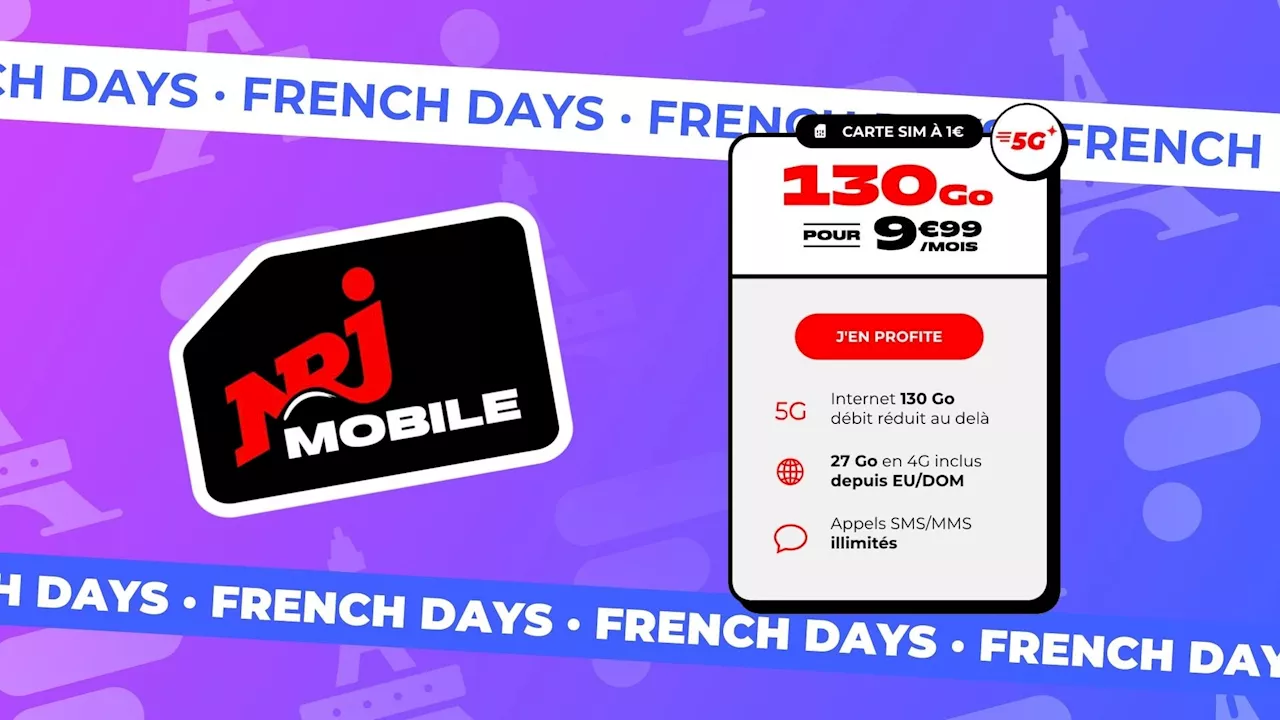 Le meilleur forfait 5G des French Days est ici : 130 Go à moins de 10 €/mois