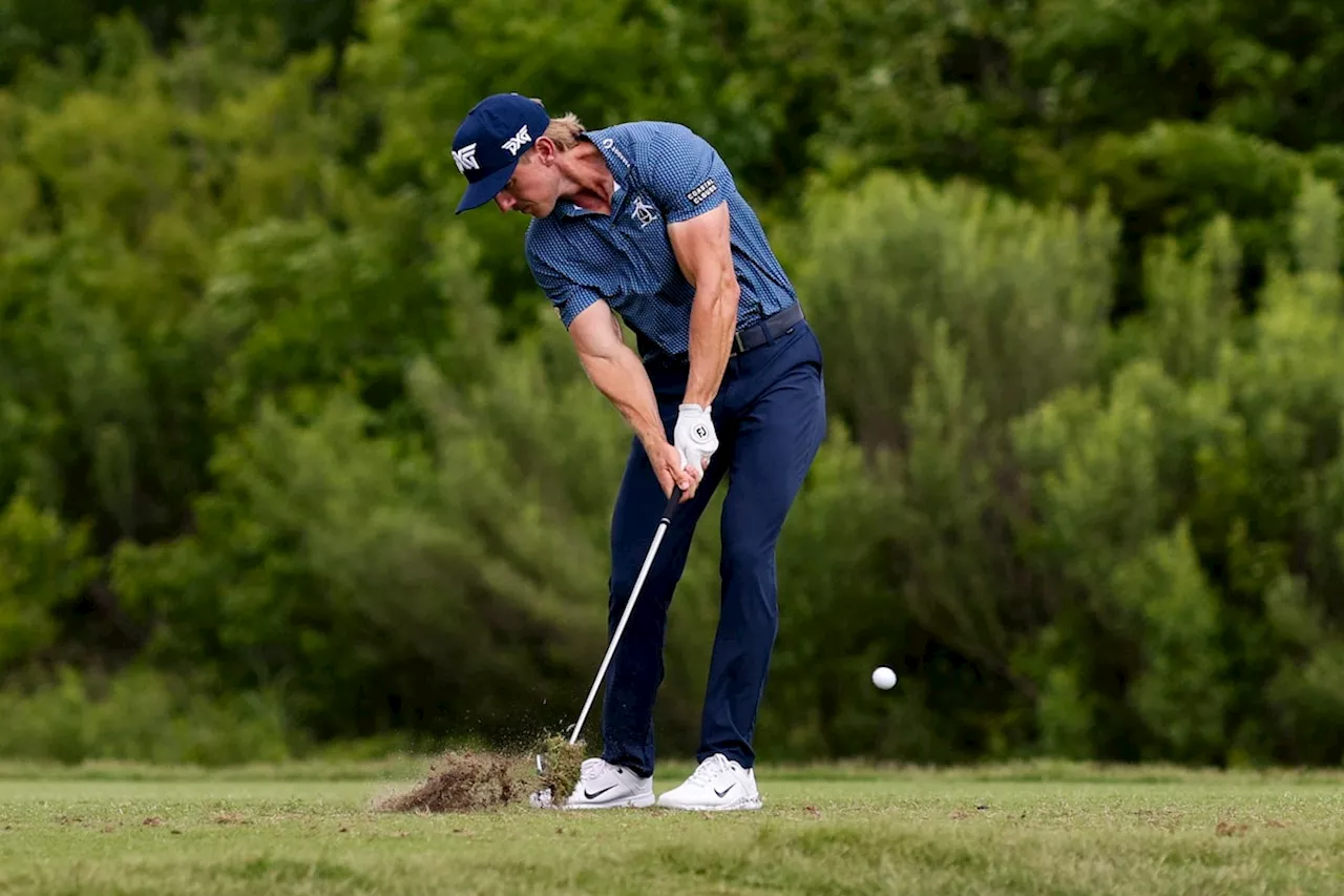 Former security guard Jake Knapp leads the Byron Nelson after two rounds
