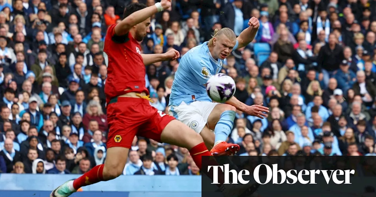 Four-star Haaland shines as Manchester City sink Wolves in title pursuit