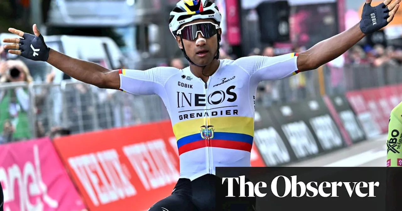 Jhonatan Narváez sprints past Pogacar to take Giro d’Italia stage one win