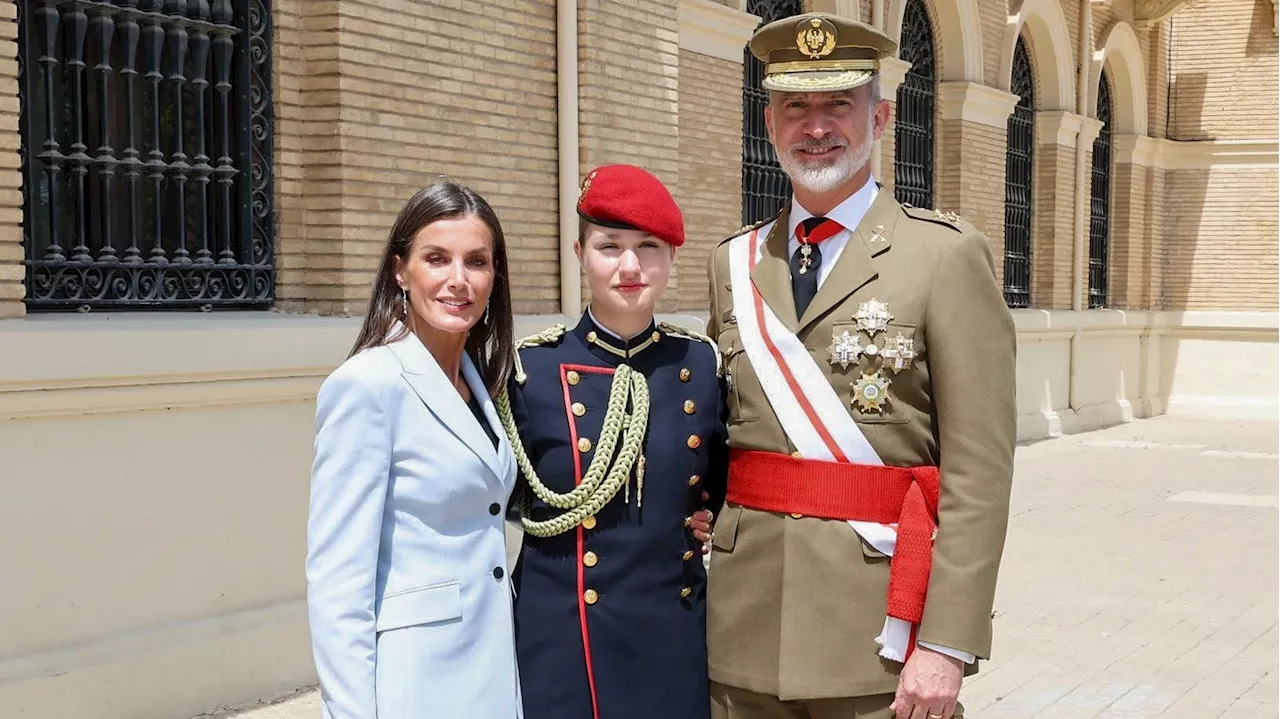 La Princesa Leonor se reencuentra con sus padres en la jura del Rey Felipe VI