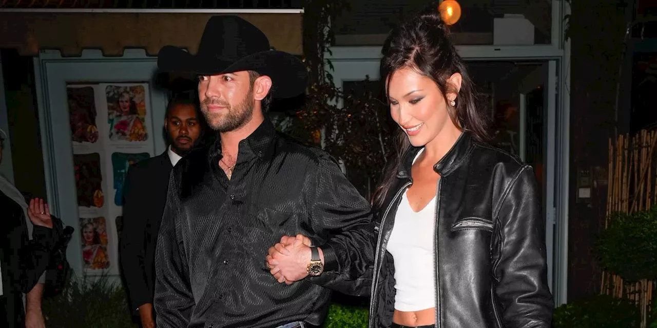 Bella Hadid and Her Cowboy Boyfriend Held Hands While Wearing Coordinating Looks