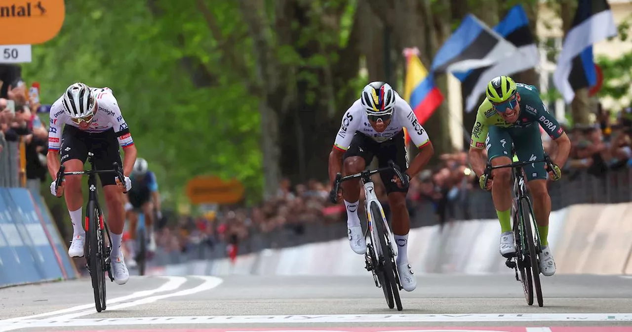 Jhonatan Narvaez outsprints Tadej Pogacar to win Giro d’Italia stage one