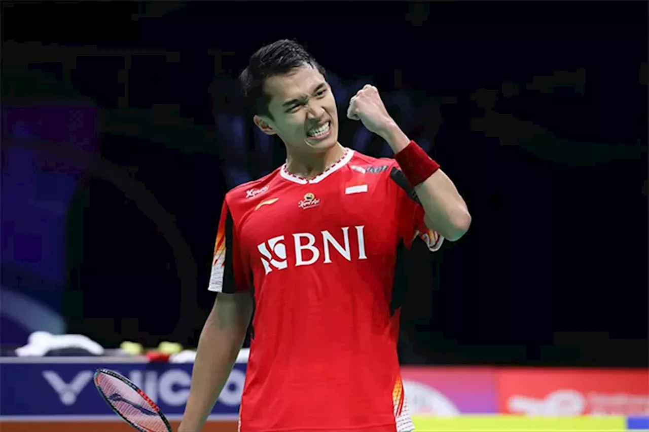 Jonathan Christie Menang Mudah Lawan Wang Tzu Wei, Tim Putra Indonesia susul Tim Putri ke Final Piala Thomas-Uber 2024