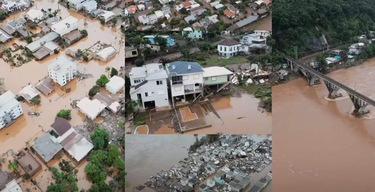 Muçum, no RS, revive tragédia com terceira enchente sucessiva em menos de um ano: 'Estamos isolados'