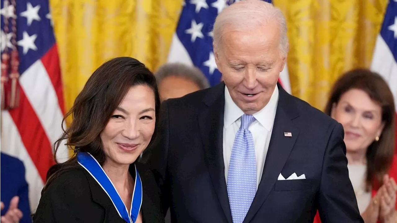 Biden awards the Medal of Freedom to Nancy Pelosi, Medgar Evers, Michelle Yeoh and 15 others