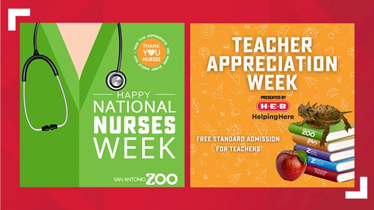 San Antonio Zoo offers FREE admission for nurses and teachers