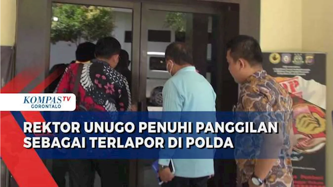 Penuhi Undangan Sebagai Terlapor, Rektor Universitas NU Gorontalo Datangi Polda Gorontalo