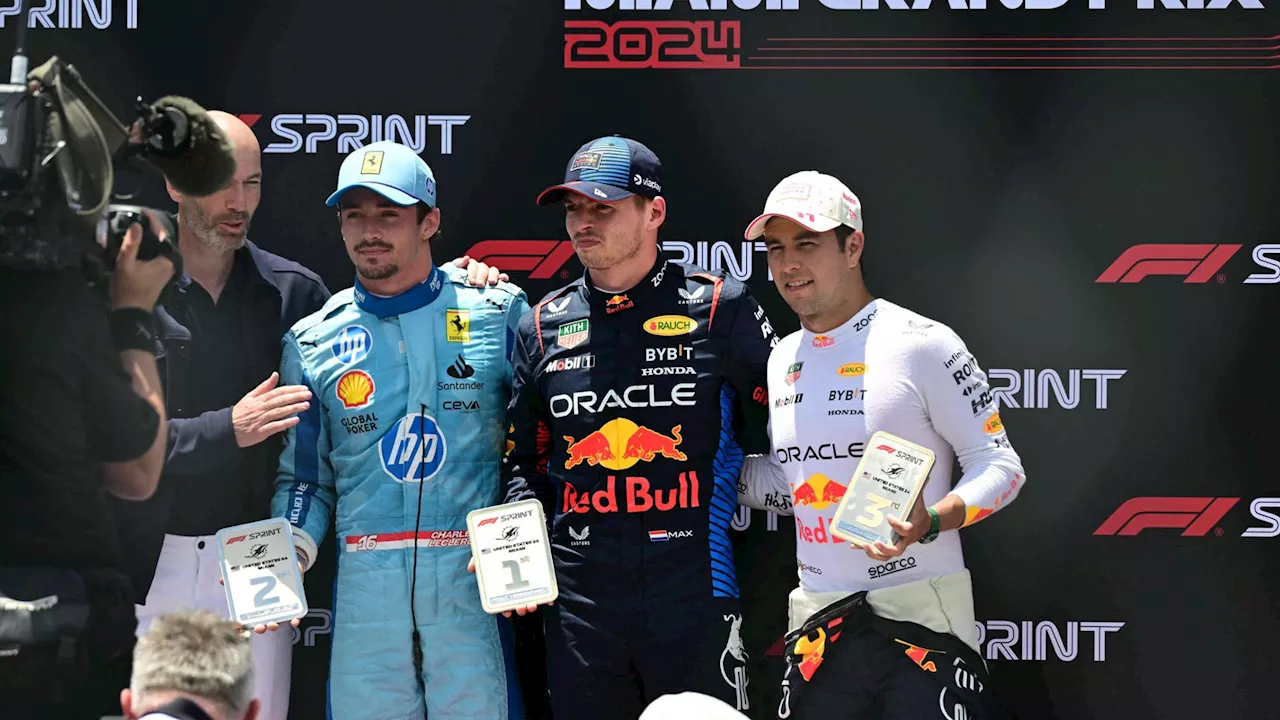 Gp Miami: la Sprint a Verstappen, Leclerc secondo