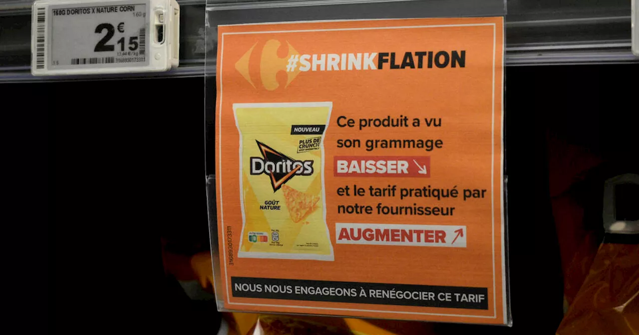 «Shrinkflation» : des affichettes dans les supermarchés pour alerter les consommateurs à partir du 1er juillet