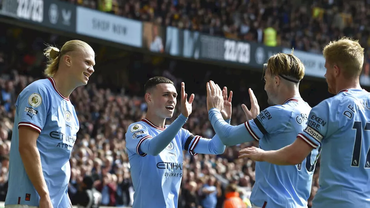 Hasil Liga Inggris: Diwarnai Drama 2 Penalti, Manchester City Bantai Wolverhampton di Etihad