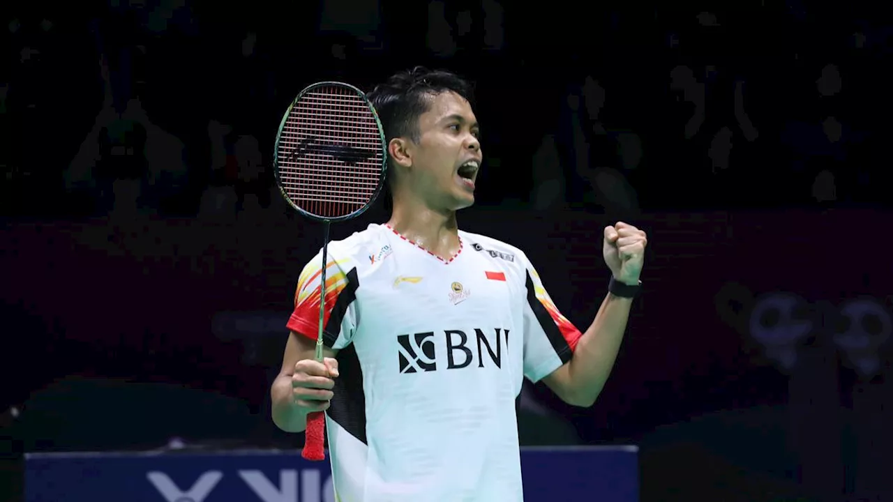 Hasil Piala Thomas 2024: Anthony Sinisuka Ginting Bawa Indonesia Unggul 1-0 Atas Chinese Taipei