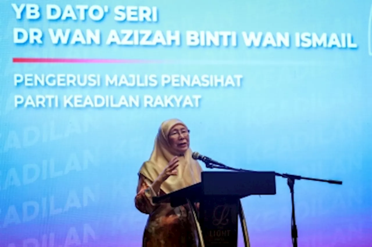 Dr Wan Azizah reminds PKR members to remain united and continue party’s ideals