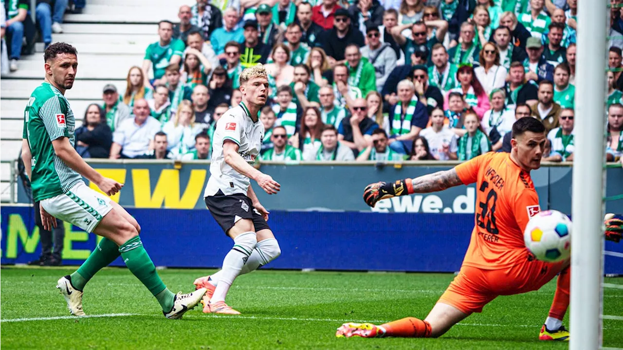 Werder Bremen vergibt Sieg gegen Gladbach in der Nachspielzeit