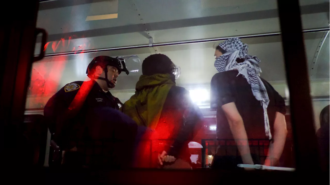 NYC says half of those arrested at 2 pro-Palestinian campus protests were not students