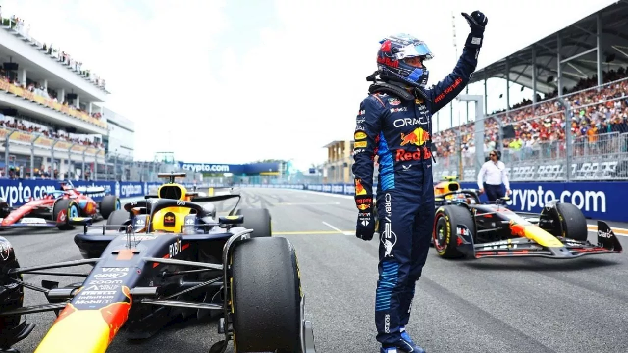 Max Verstappen gana el Sprint del Gran Permio de Miami; “Checo” Pérez queda tercero